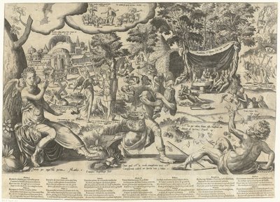 Le chemin large et le chemin étroit : allégorie de la vie humaine - Frans Hogenberg