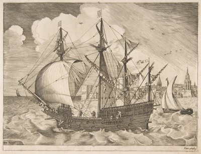 Quatre-mâts armé mettant à la mer, de Les Navires à Voiles - Frans Huys