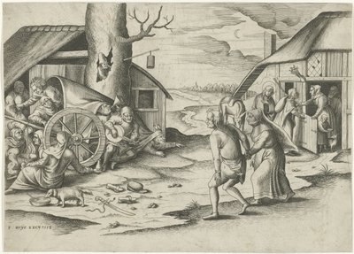 Marie et Joseph à une auberge - Frans Huys