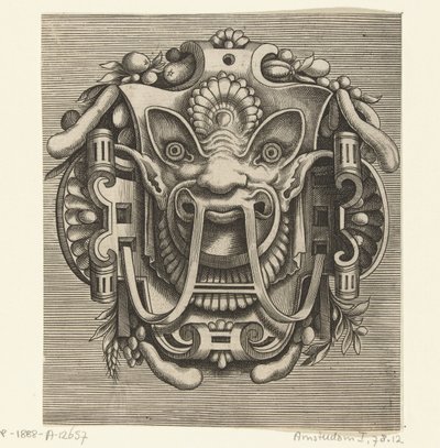 Masque de volutes (Pourtraicture ingenieuse de plusieurs facons de masques...) - Frans Huys