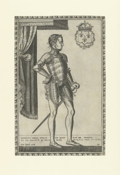 Portrait du roi Charles IX de France 1550-1574, années 1560 - Frans Huys