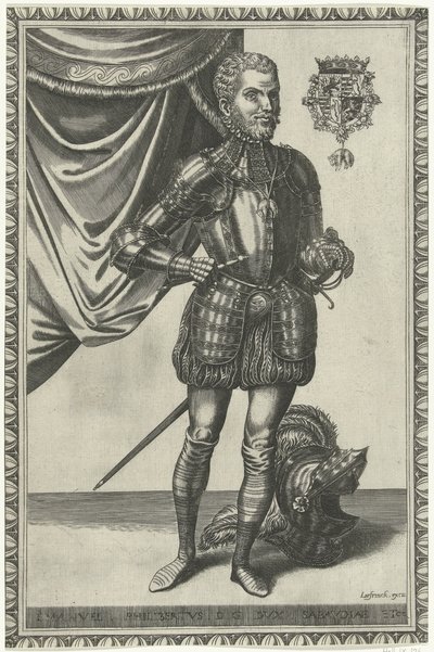 Portrait du duc Emmanuel-Philibert de Savoie (Portretten van koningen en koninginnen ten voeten uit) - Frans Huys