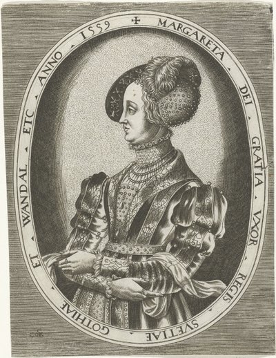 Portrait de la reine Margaretha Leijonhufvud de Suède - Frans Huys