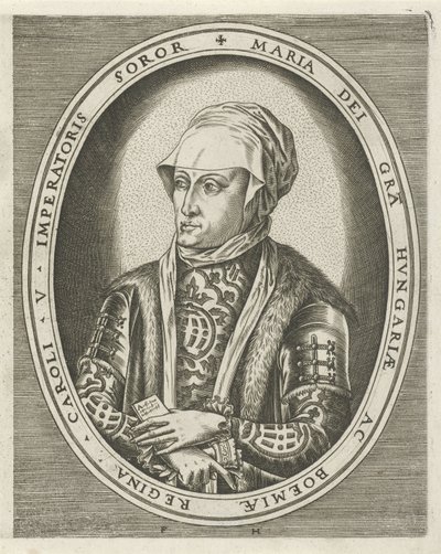Portrait de Marie de Hongrie (Portraits de rois, reines, princes et princesses) - Frans Huys