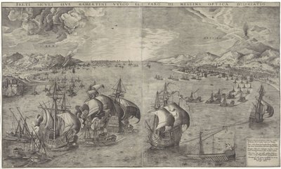 Bataille navale dans le détroit de Messine - Frans Huys