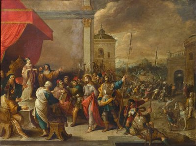 Le Christ devant Caïphe, vers 1650 - Frans III Francken