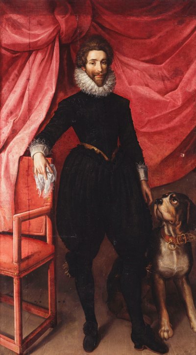 Portrait de Henri de Lorraine, Duc de Guise, appelé Le Balafré - Frans II Pourbus
