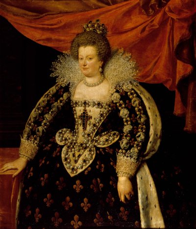 Portrait de Marie de Médicis (1573 - 1642) par Frans Pourbus le Jeune (François (Franz) Pourbus) - Frans II Pourbus