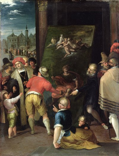 Apelles et le cordonnier - Frans II the Younger Francken