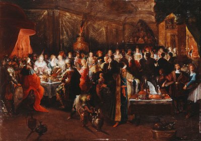 Le Festin de Balthazar, c.1610 - Frans II the Younger Francken