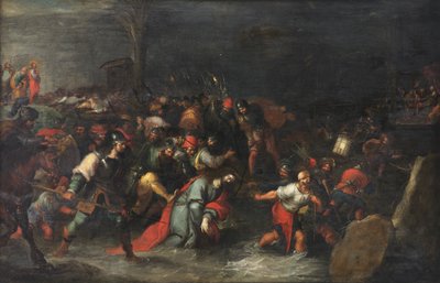 Christ traîné à travers le ruisseau Cédron après son arrestation - Frans II the Younger Francken