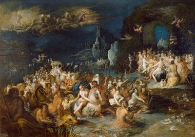 Les Bains de Neptune - Frans II the Younger Francken