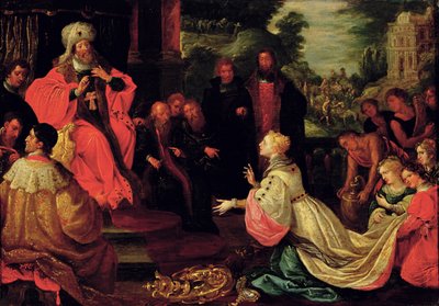 Salomon et la reine de Saba - Frans II the Younger Francken