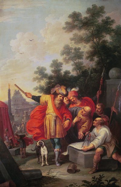 La construction de la tour de Babel, ou Nimrod parlant avec des architectes - Frans II the Younger Francken