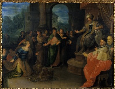 La reine de Saba devant Salomon - Frans II the Younger Francken