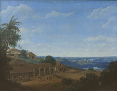 Paysage au Brésil avec plantation de sucre - Frans Jansz. Post