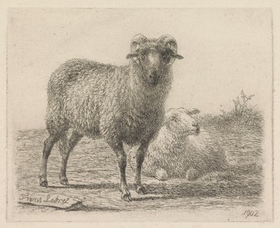 Bélier et mouton - Frans Lebret