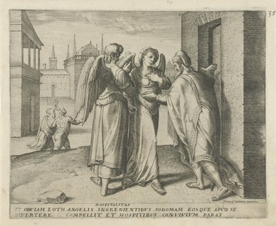 Loth et les deux anges (série: Histoire de Loth) - Frans Menton