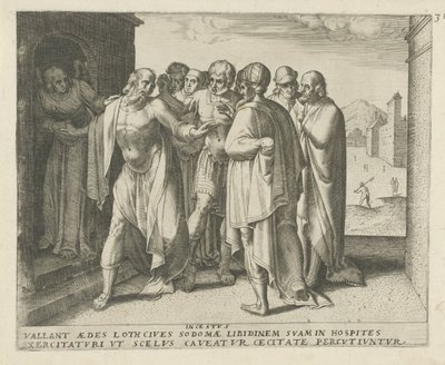 Loth exhorte la foule au calme - Frans Menton