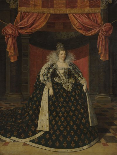 Portrait de Marie de Médicis (1575-1642), reine de France, en robes d