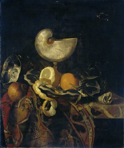 Nature morte avec coupe de nautile - Frans Sant Acker