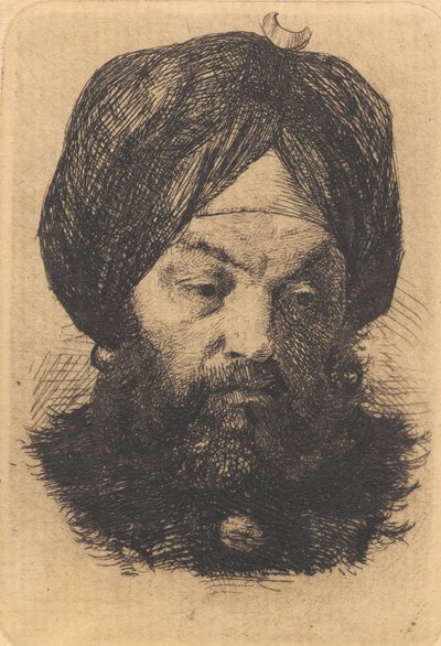 Homme avec turban - Frans Schwartz
