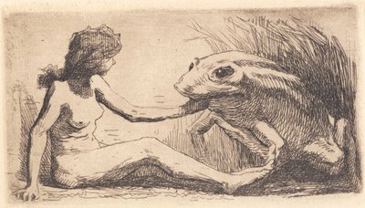 La fille avec la grenouille - Frans Schwartz
