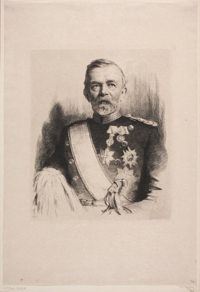 Portrait du général-major L. Koefoed - Frans Schwartz