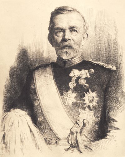 Portrait du général-major L. Koefoed - Frans Schwartz