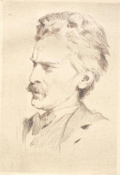 Portrait du xylographe F. Hendriksen - Frans Schwartz