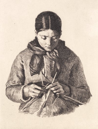La tricoteuse - Frans Schwartz