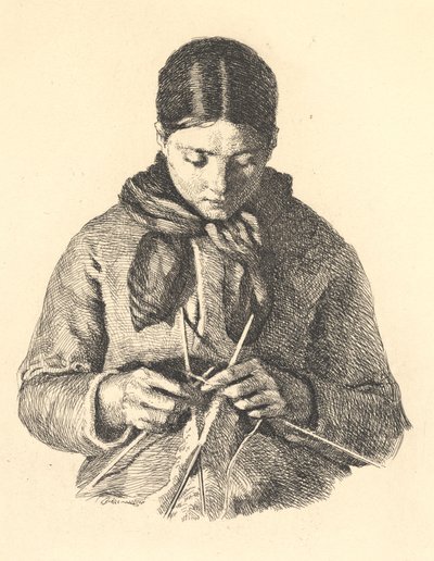 La tricoteuse - Frans Schwartz