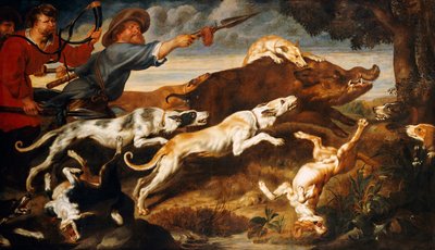 Une chasse au sanglier - Frans Snyders or Snijders