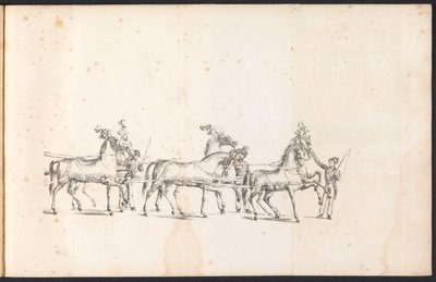 Attelage du premier char de parade dans le cortège pour Saint Rombaut, 1825 - Frans Vervloet