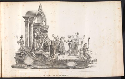 Deuxième char dans le défilé pour Saint Rombaut, 1825 - Frans Vervloet