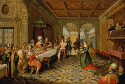 Salomé présentant la tête de Saint Jean-Baptiste au roi Hérode - Frans and Vries, Paul V. de Francken