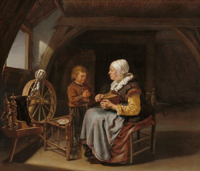 Dire la Grâce, vers 1650-55 - Frans van Mieris
