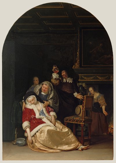 La visite du médecin - Frans van Mieris the Elder