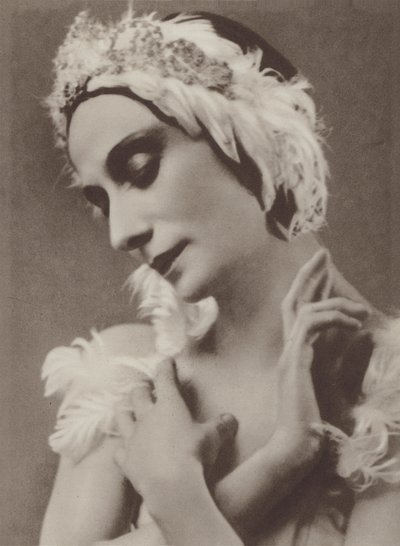 Pavlova dans Le Cygne mourant (photo n/b) - Frans van Riel