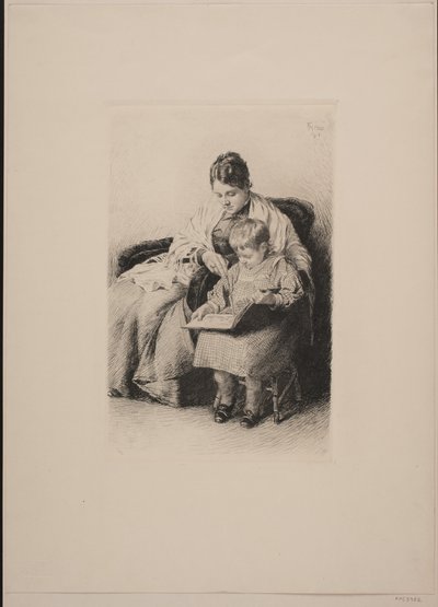 Mère et enfant - Frants Henningsen