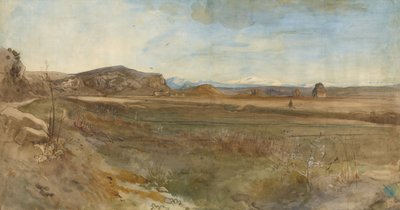 Paysage de Campagne sur la Via Flaminia - Franz Albert Venus