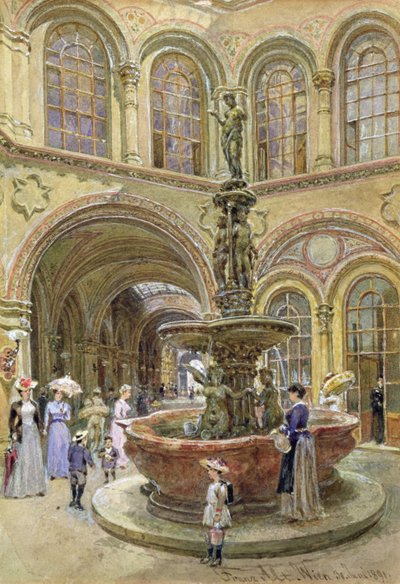 Le bâtiment de la Banque et de la Bourse, Herrengasse, Vienne, 1891 - Franz Alt