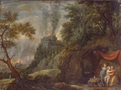 Loth et ses filles, années 1720 - Franz Anton Hartmann