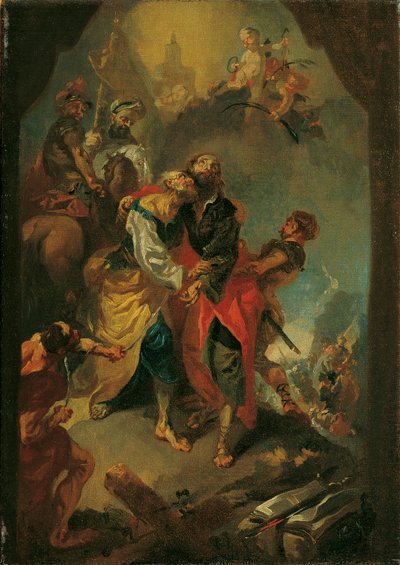 Adieu des apôtres Pierre et Paul avant leur martyre - Franz Anton Maulbertsch