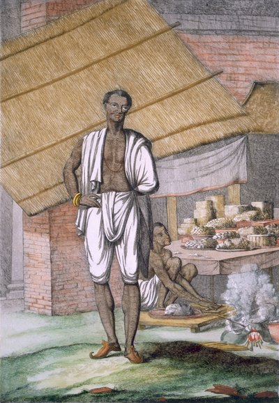 Houalouays, un confiseur ou pâtissier, pub. 1808-12 - Franz Balthazar Solvyns