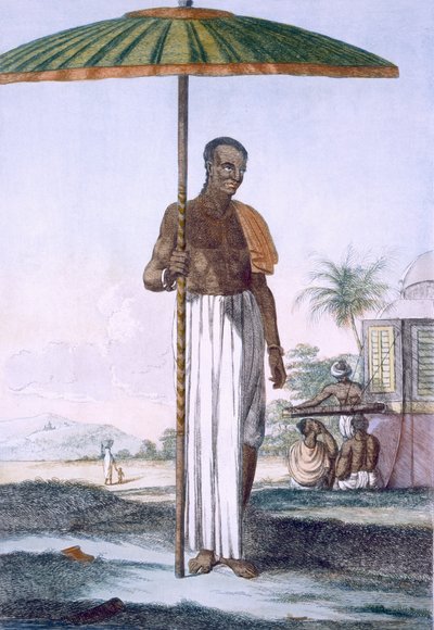 Porteur de la caste Ouriah, pub. 1808-12 - Franz Balthazar Solvyns