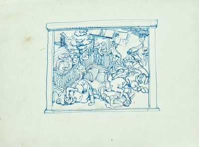 Paysans se battant - Franz Barwig d. Ä.