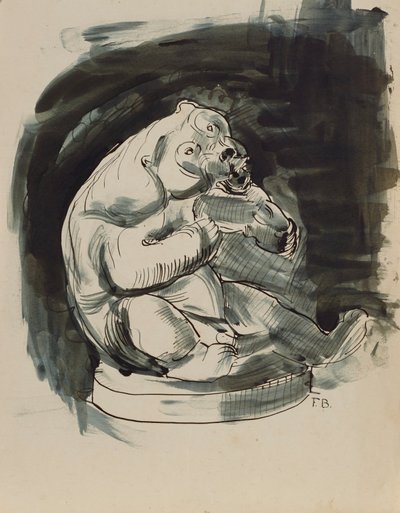 Ours malais assis - Franz Barwig d. Ä.