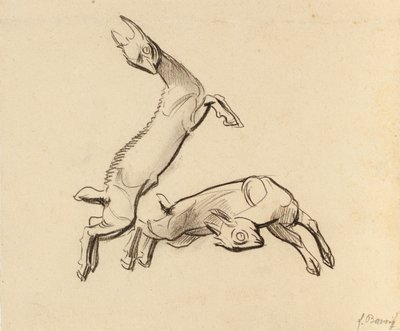 Chevreaux sautant - Franz Barwig d. Ä.