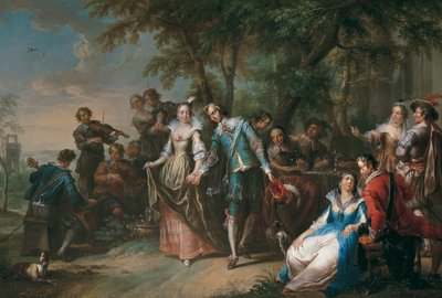 Conversation en plein air avec danse - Franz Christoph Janneck
